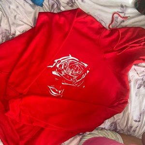RED ROSE HOODIE